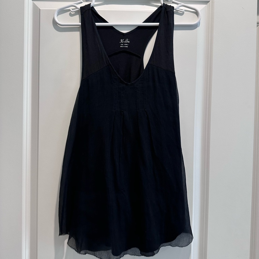 Women's Black Sleeveless Top